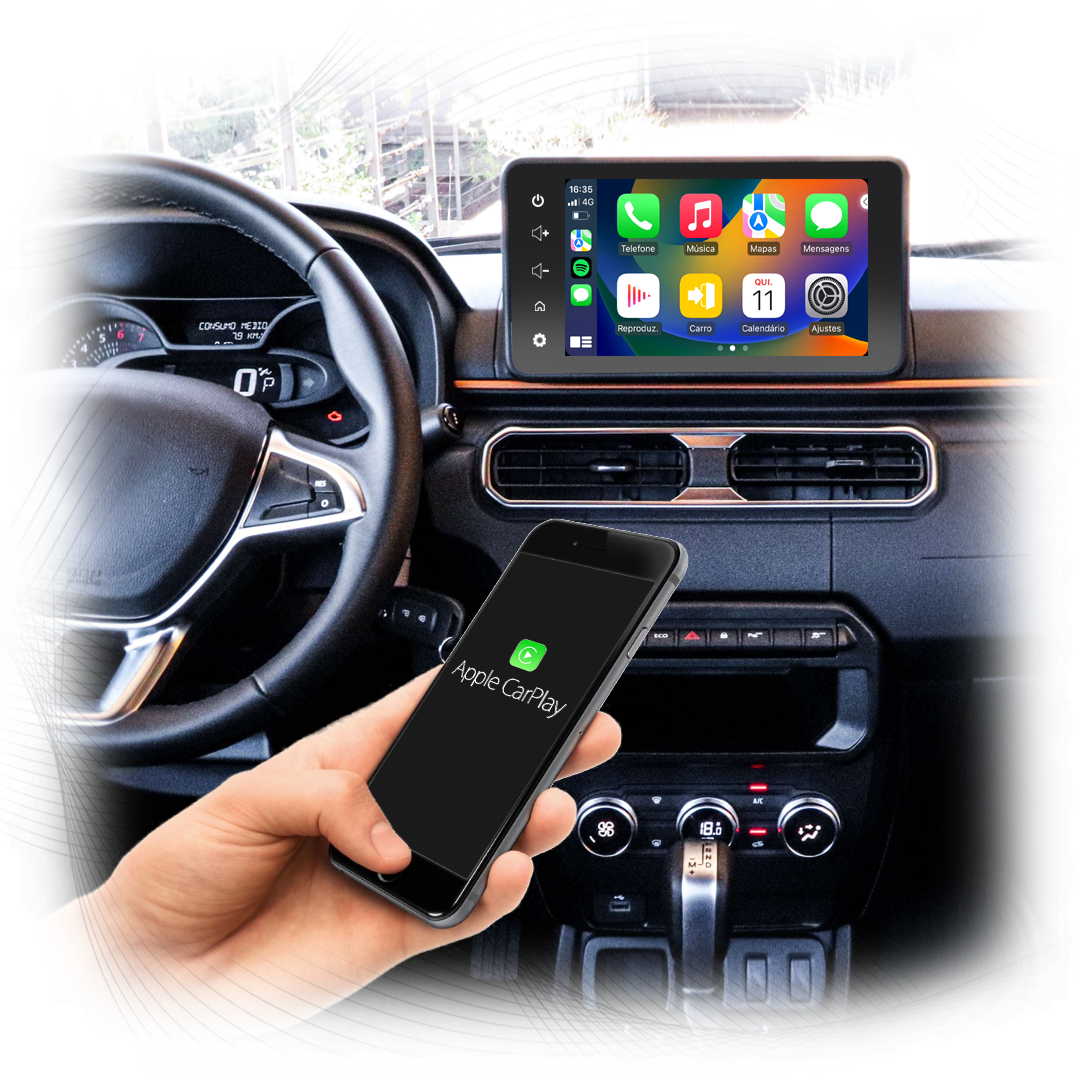 Apple CarPlay sem fio com streaming box